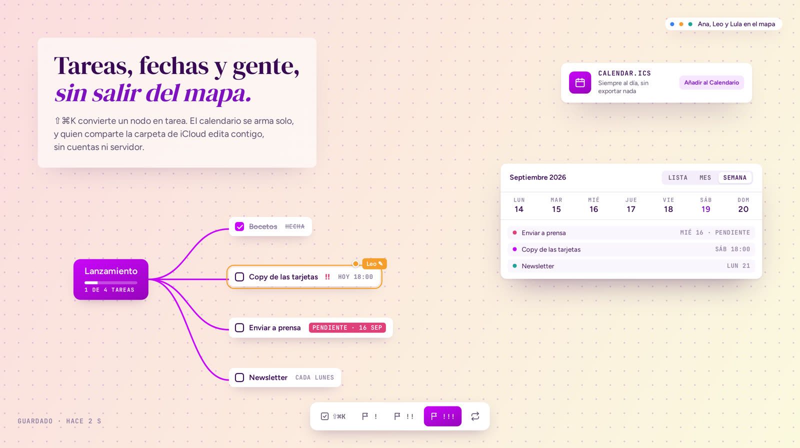Midea - tareas, fechas y colaboración