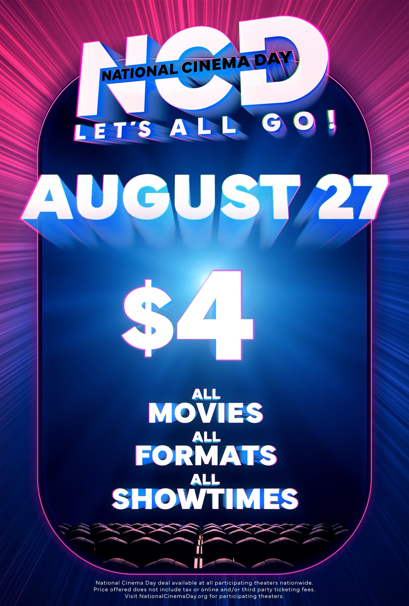National Cinema Day 2023 — August 27 poster