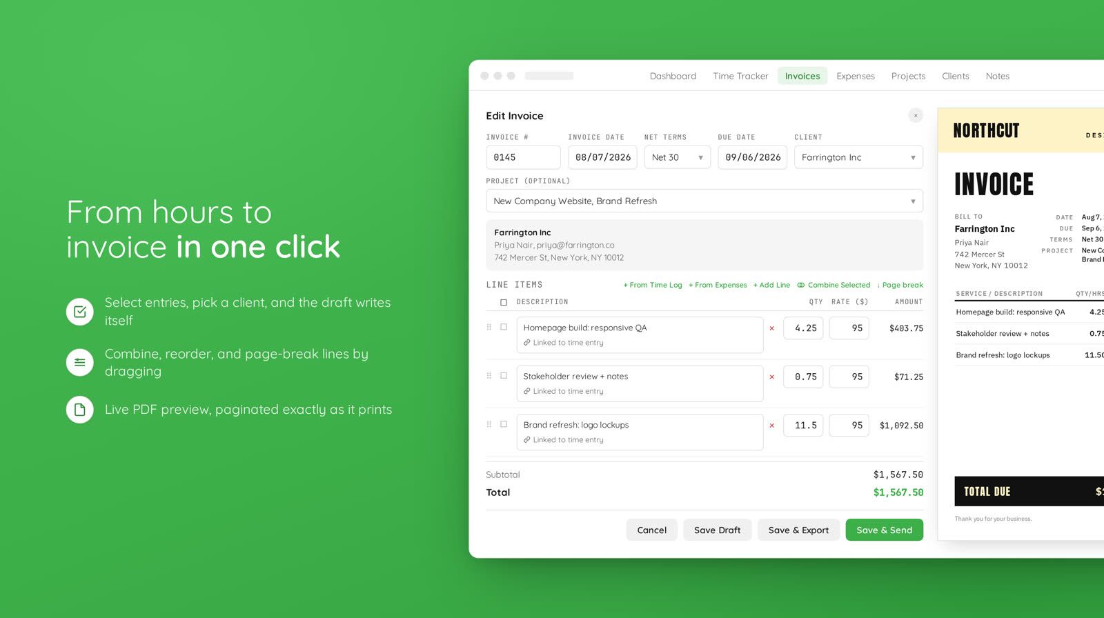 Tibi - from hours to invoice